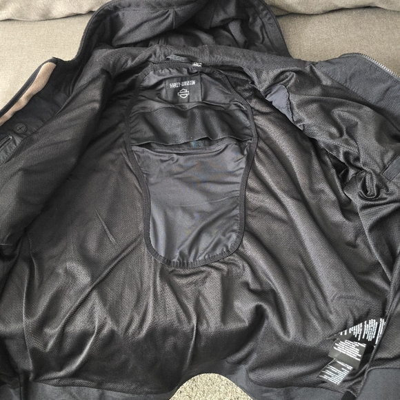 Harley-Davidson Men's Black and Tan Jacket - Picture 4 of 4